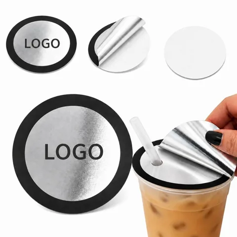 Disposable Drink Lid Stickers Tamper-Proof Seal for Bottles