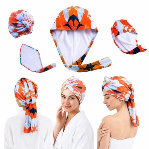 Microfiber Hair Drying Cap for Fast Water Absorption 2