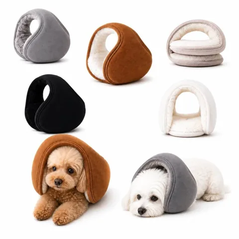 Unisex Plush Earmuffs with Adjustable Headband for Winter 2