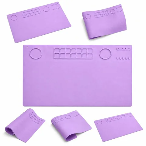 Well Silicone Art Palette, Non-Stick Mixing Pad for Oil 2