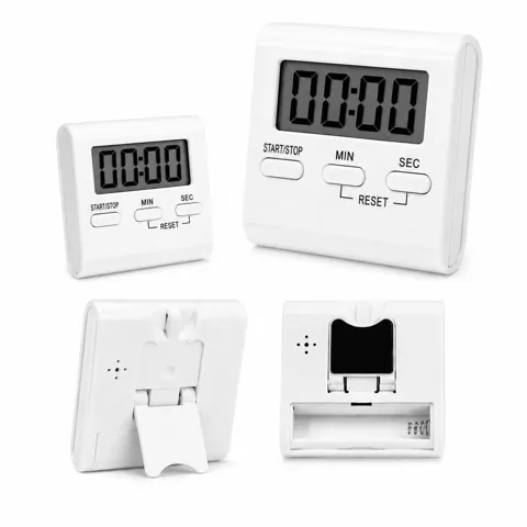 Magnetic LCD Digital Timer with Alarm, Compact Countdown 2