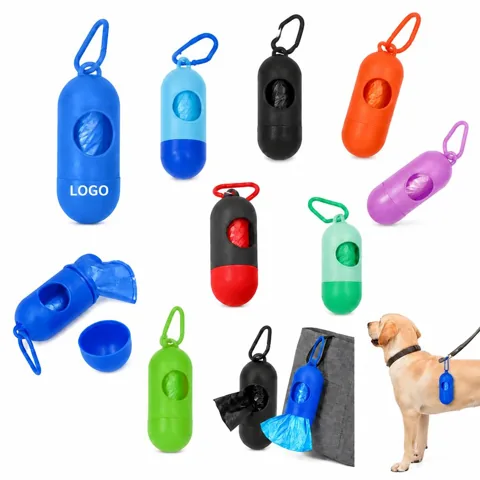 Portable Pet Waste Bag Dispenser with Carabiner Clip 1