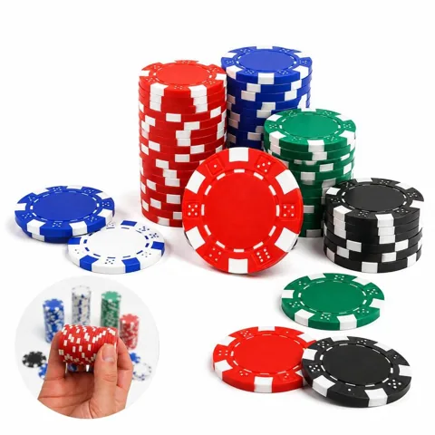 Custom ABS Casino Poker Chips with Customizable Colors 2