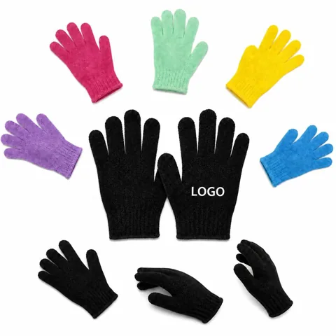 Microfiber Exfoliating Bath Cleaning Gloves for Shower