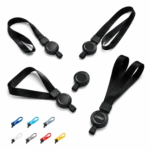 Retractable ID Lanyard with Badge Reel, Adjustable Length