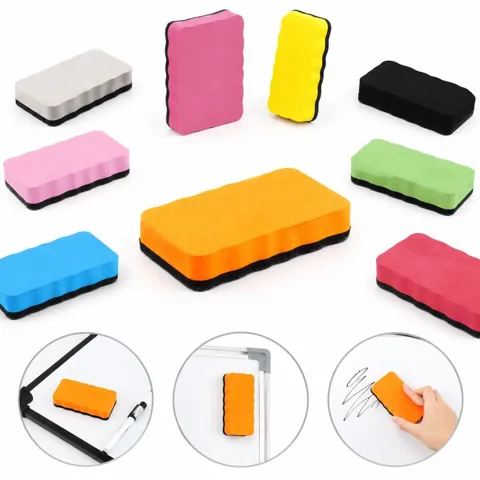 Magnetic Whiteboard Eraser with Soft Felt Pad for Dry-Erase 2