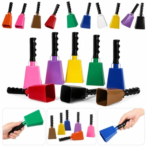 9 Inch Loud Handheld Cowbell for Music Percussion 2