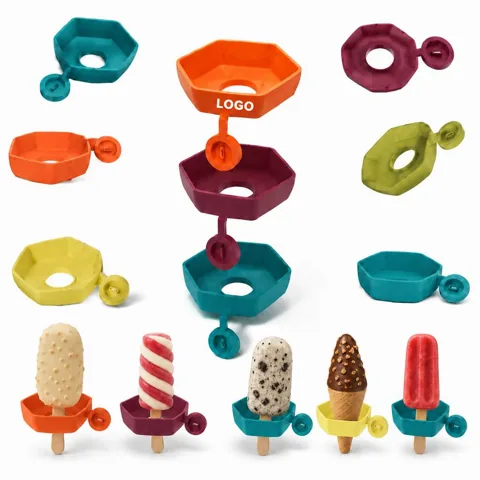 Reusable Silicone Ice Pop Stick Holder for Homemade Frozen