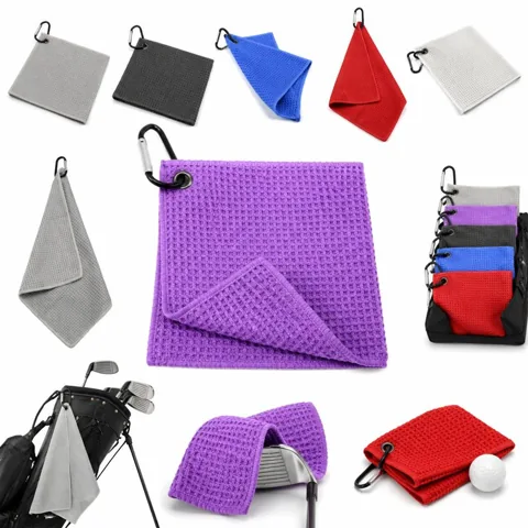 Microfiber Golf Towel with Carabiner Clip 2