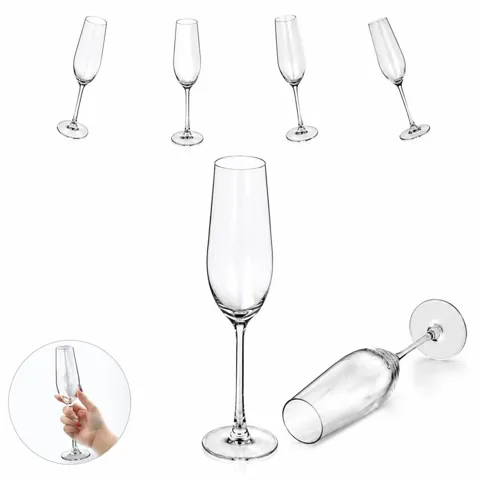 6 oz Clear Bubble Crystal Wine Glass for Champagne 2