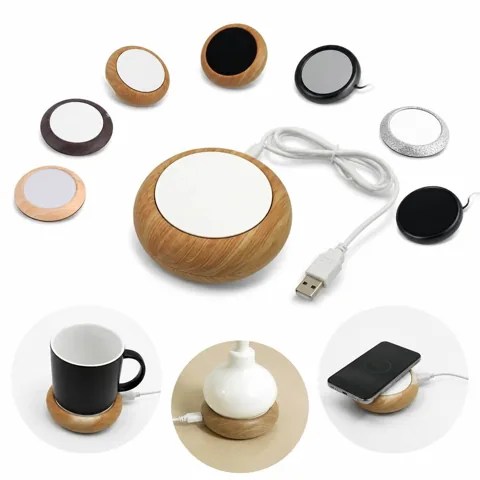 USB-Powered Beverage Warmer Portable Heat-Conductive Mug 2