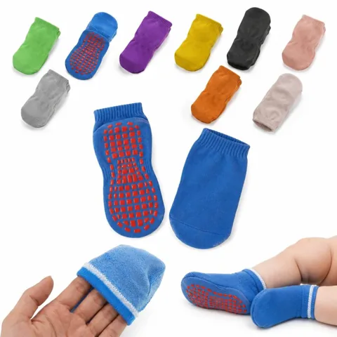 Baby Toddler Non-Slip Socks with Silicone Grip, Soft 2