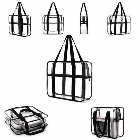 Clear Stadium Tote Bag for Security Checks 2