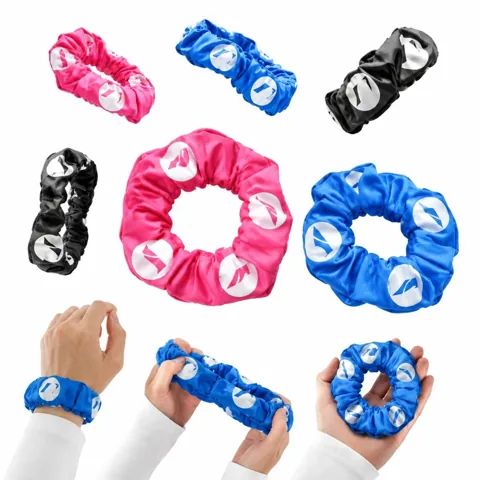 Seamless Satin-Finish Patterned Hair Ties for Ponytails 2