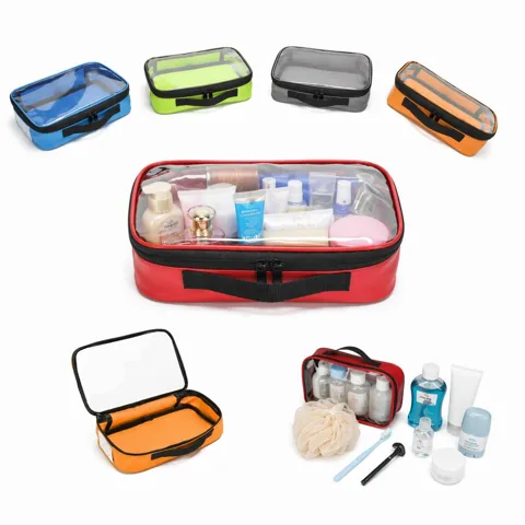 Clear Waterproof Cosmetic Toiletry Bag for Travel 2