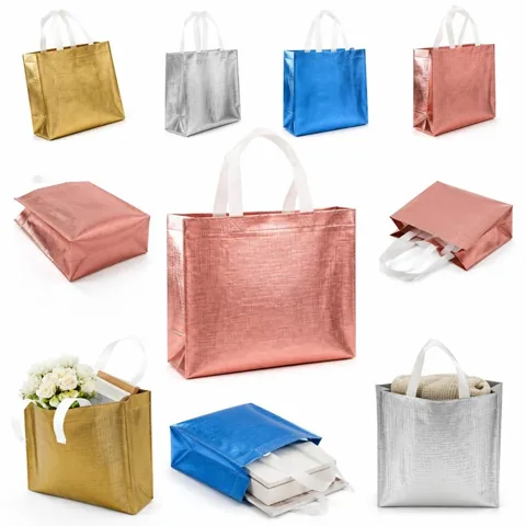 Holographic Non-Woven Shopping Bag with Reinforced Handles 2