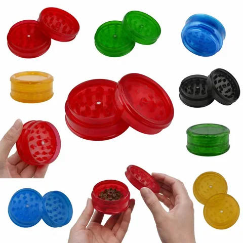 Mini Plastic Herb Grinder with Sharp Teeth for Fine Grinding 2