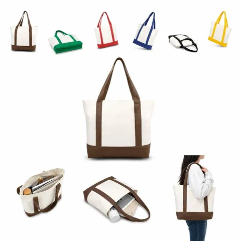 Large Canvas Tote Bag with Shoulder Straps for Everyday Use 2