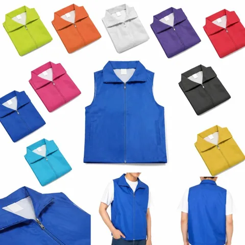 Customizable Unisex Volunteer Activity Vest with Pockets 2