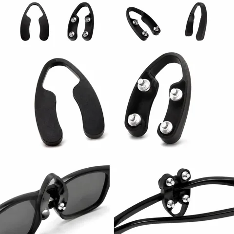 Anti-Slip Glasses Nose Pads with Silicone Grips & Metal Clip 2
