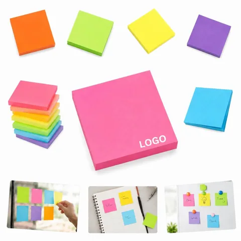 Custom Adhesive Note Pad, Repositionable Sticky Notes