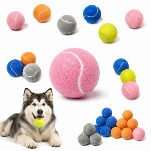 High Bounce Full Color Tennis Ball Dog Toy for Fetch 2