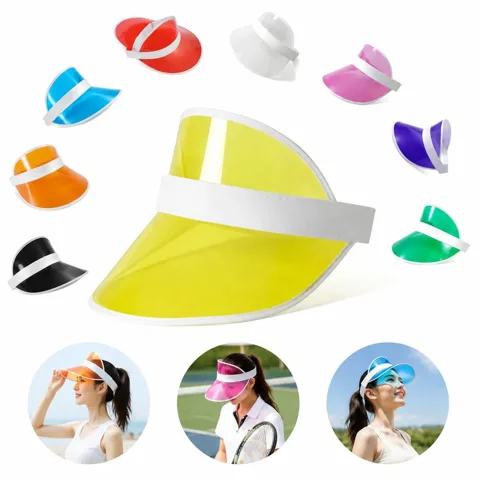 Breathable Clear Brim Sun Visor for Outdoor Activities 2