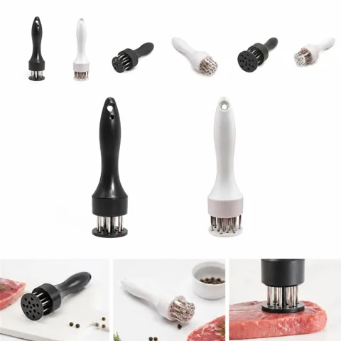 Stainless Steel Meat Tenderizer with Sharp Needles 2