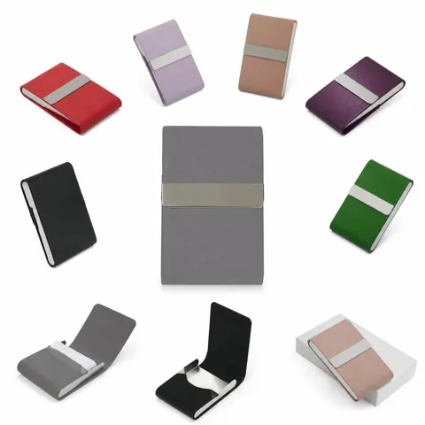 PU Leather Business Card Case with Multiple Slots 2