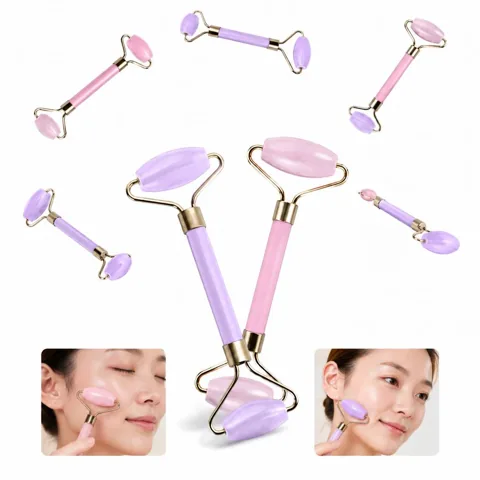 Dual Head Face Roller Massager for Relaxation 2