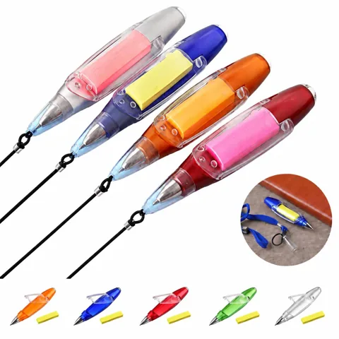 Multifunction Ballpoint Pen with Flashlight and Sticky Notes 2