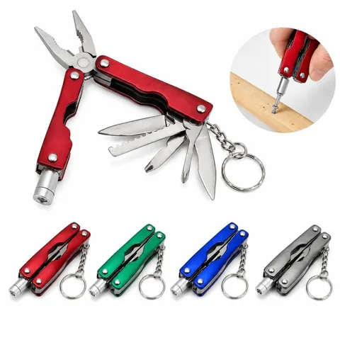 Multi-Function Folding Pliers Multitool with LED Flashlight 2