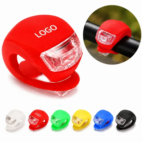 Silicone LED Bike Light, Waterproof with Elastic Strap