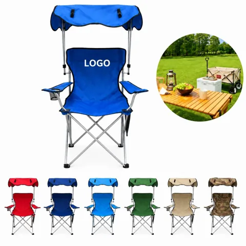 Portable Canopy Camping Chair with Adjustable Shade