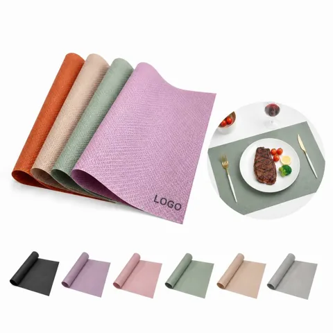 PU Leather Placemats Set of 4, Heat Resistant Dining Table