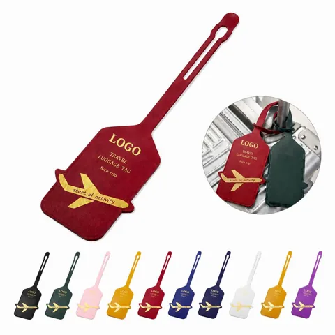 Frosted PVC Luggage Tag with ID display panel, Durable Travel