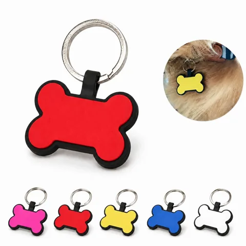 Bone Shape Pet ID Tag, Durable Engravable Collar Tag for Everyday Use 2