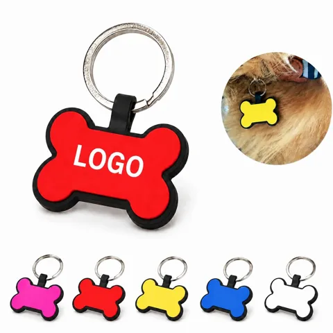 Bone Shape Pet ID Tag, Durable Engravable Collar Tag for Everyday Use