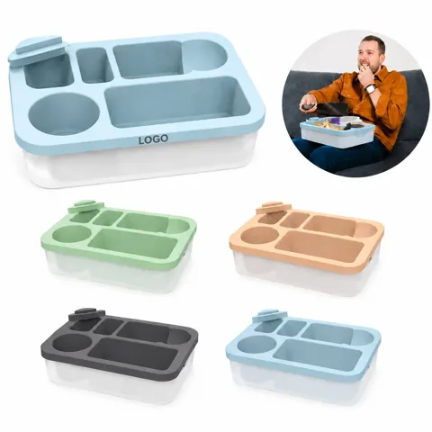 ABS Rotating Sofa Tray with Phone Holder and More