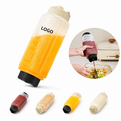 Leak-Proof Squeeze Bottle 24oz, Set for Condiments, Easy