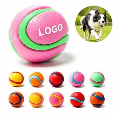 Non-Toxic Textured Rubber Dog Bouncy Ball for Active Play