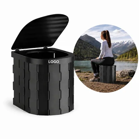 Portable Folding Toilet for Camping Travel with Removable