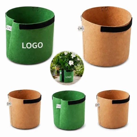 2 Gallon Non-Woven Fabric Plant Grow Bags with Handles
