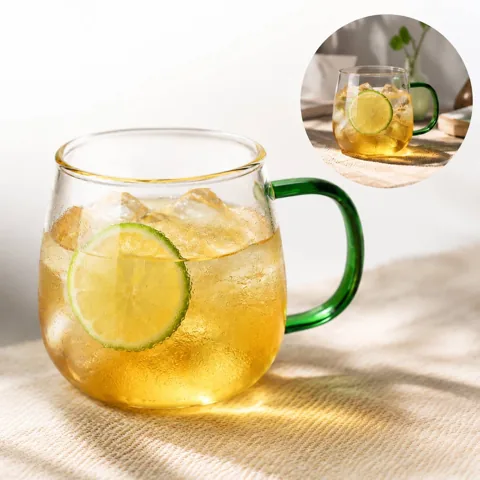 Borosilicate Glass Thermal Shock Cup for Hot & Cold Drinks 2