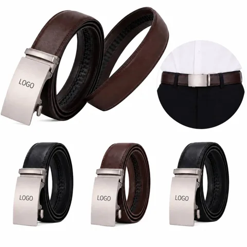 Men's Micro-Adjust Ratchet Belt, Durable No-Hole Design