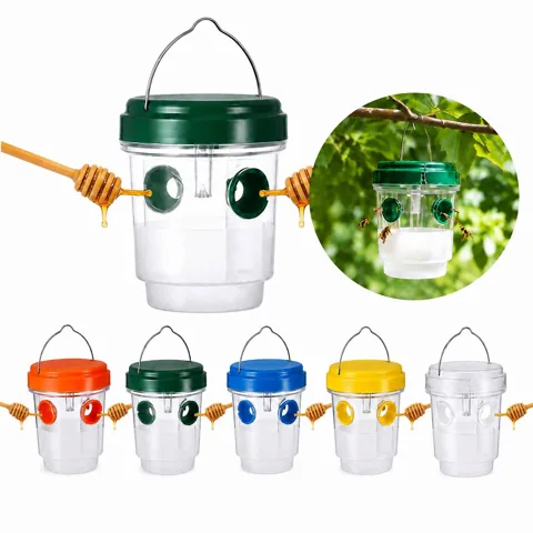 Solar Powered Hanging Wasp Trap for Outdoor Patio Garden 2