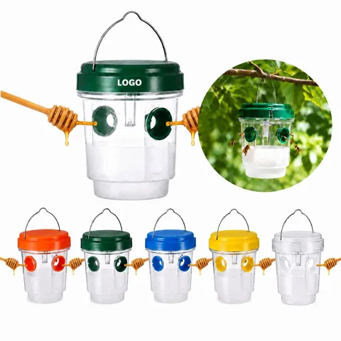 Solar Powered Hanging Wasp Trap for Outdoor Patio Garden