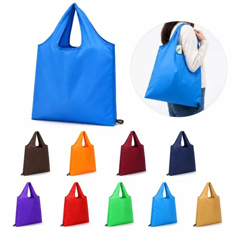 Heavy Duty Foldable Polyester Tote Bag for Shopping & Travel 2