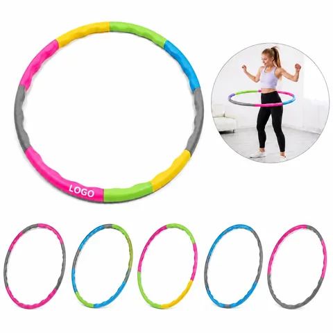 Adjustable Detachable Plastic Exercise Exercise Hoop for Core