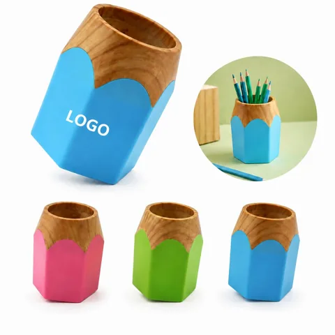 Pencil-Shaped Pen Holder Desk Organizer for Office School